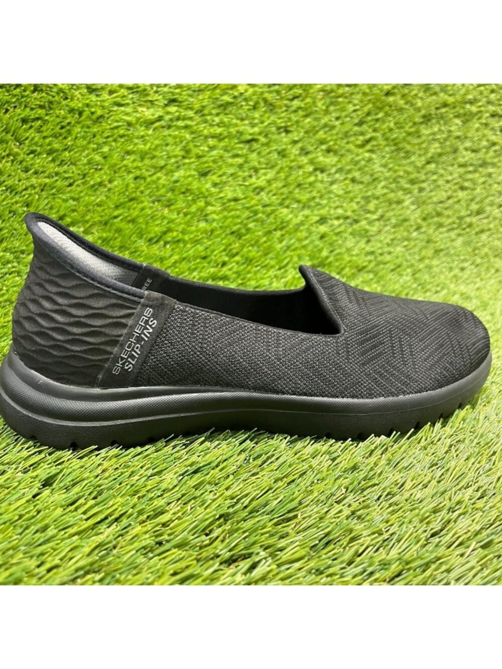 Skechers On The Go Flex Clover Women Size 6.5 Black Casual Walking Slip On Shoes